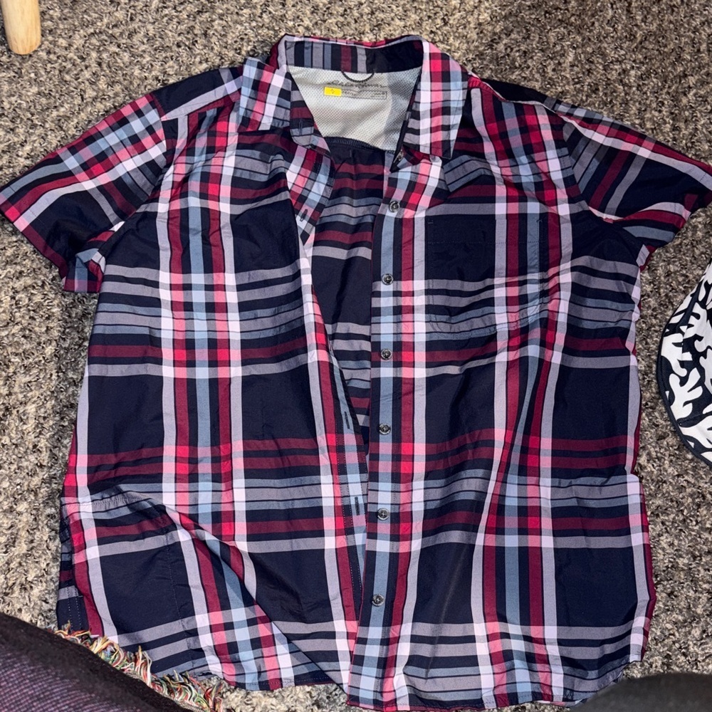 Eddie Bauer Multicolor Plaid Women’s Sweatwicking Shirt size medium